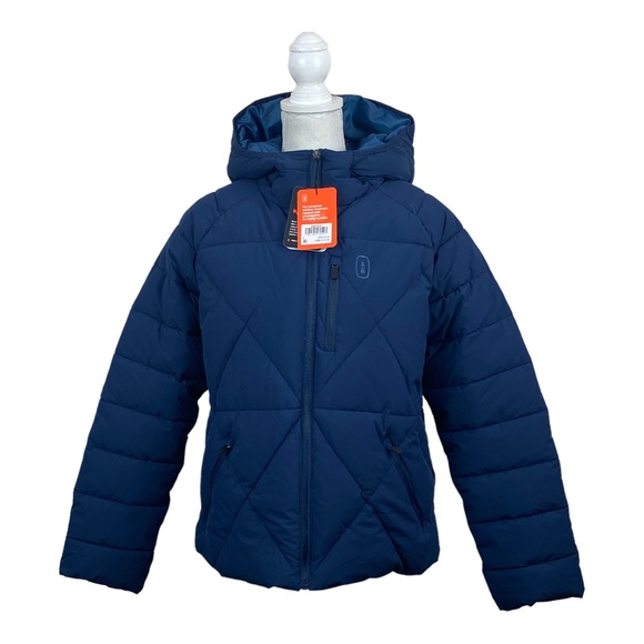 BASS OUTDOOR Glacier Hooded Hiking Puff Filled Jacket Large - Picture 2 of 11